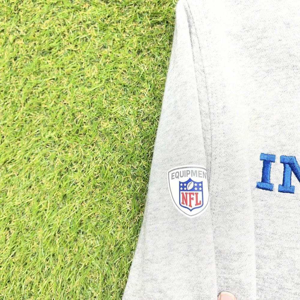 Indianapolis Colts Nike Sweatshirt Mens Large Crewneck Spellout Sportswear